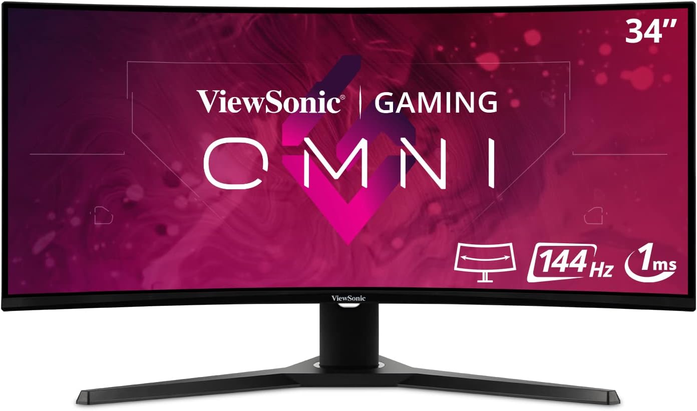 ViewSonic OMNI VX2418-P-MHD 24 Inch 1080p 1ms 165Hz Gaming Monitor with Adaptive Sync, Eye Care, HDMI and DisplayPort