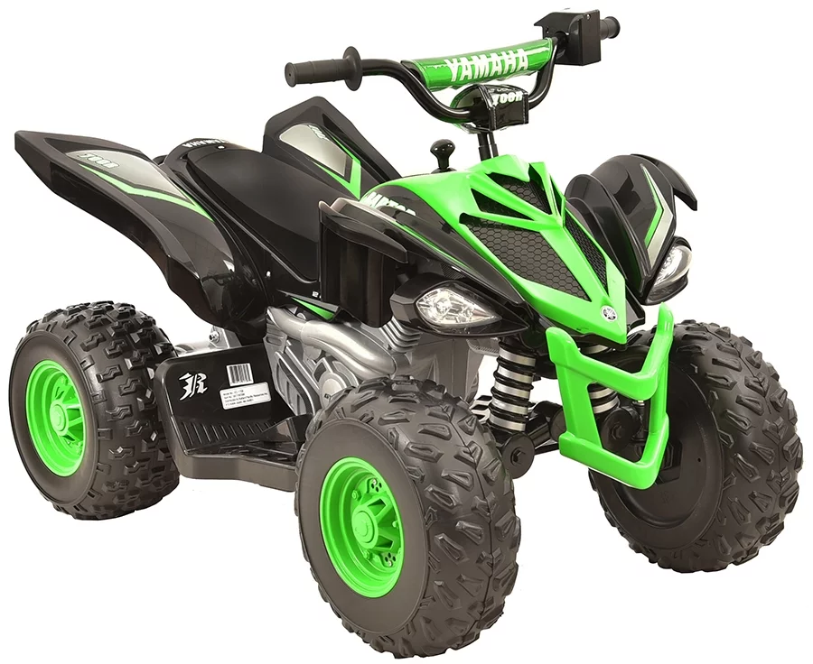 Yamaha 12V Raptor ATV Powered Ride-on, New Custom Graphic Design, for Boys & Girls, Ages 3+, up to 5 MPH