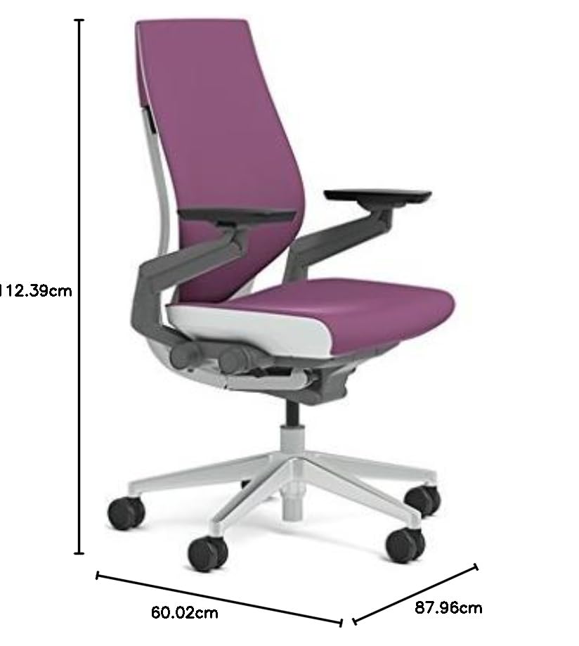 Steelcase Gesture Office Chair - Ergonomic Work Chair with Wheels for Carpet - Comfortable - Intuitive-to-Adjust for Desk - 360-Degree Arms