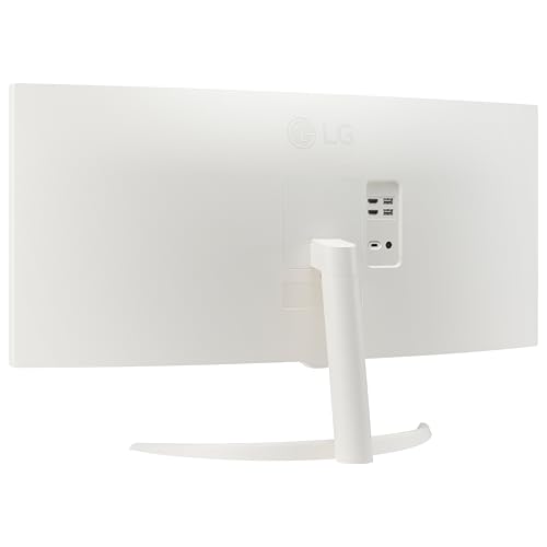 LG 34SR63QA-W 34 inch Smart Curved Monitor with Streaming TV, QHD 1440p, UltraWide Screen, USB Type-C 65W PD, 1800R, webOS, HDR10, 100Hz