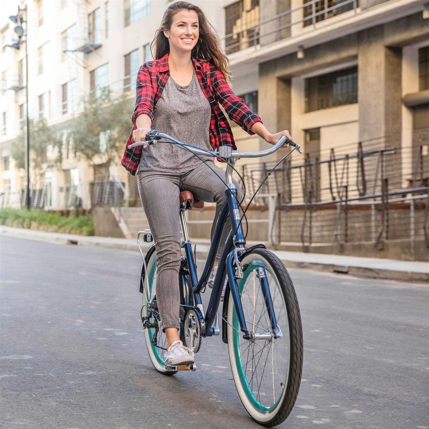 sixthreezero EVRYjourney Womens 3-Speed Step-Through Hybrid Cruiser Bicycle - Sports Supplies Online Store