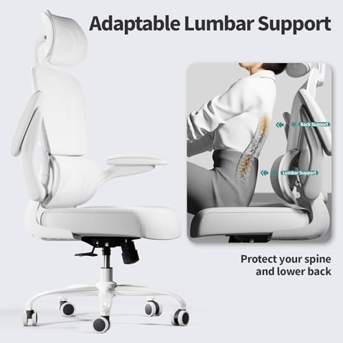TRALT Office Chair Ergonomic Desk Chair, 330 LBS Home Mesh Office Desk Chairs with Wheels, Comfortable Gaming Chair