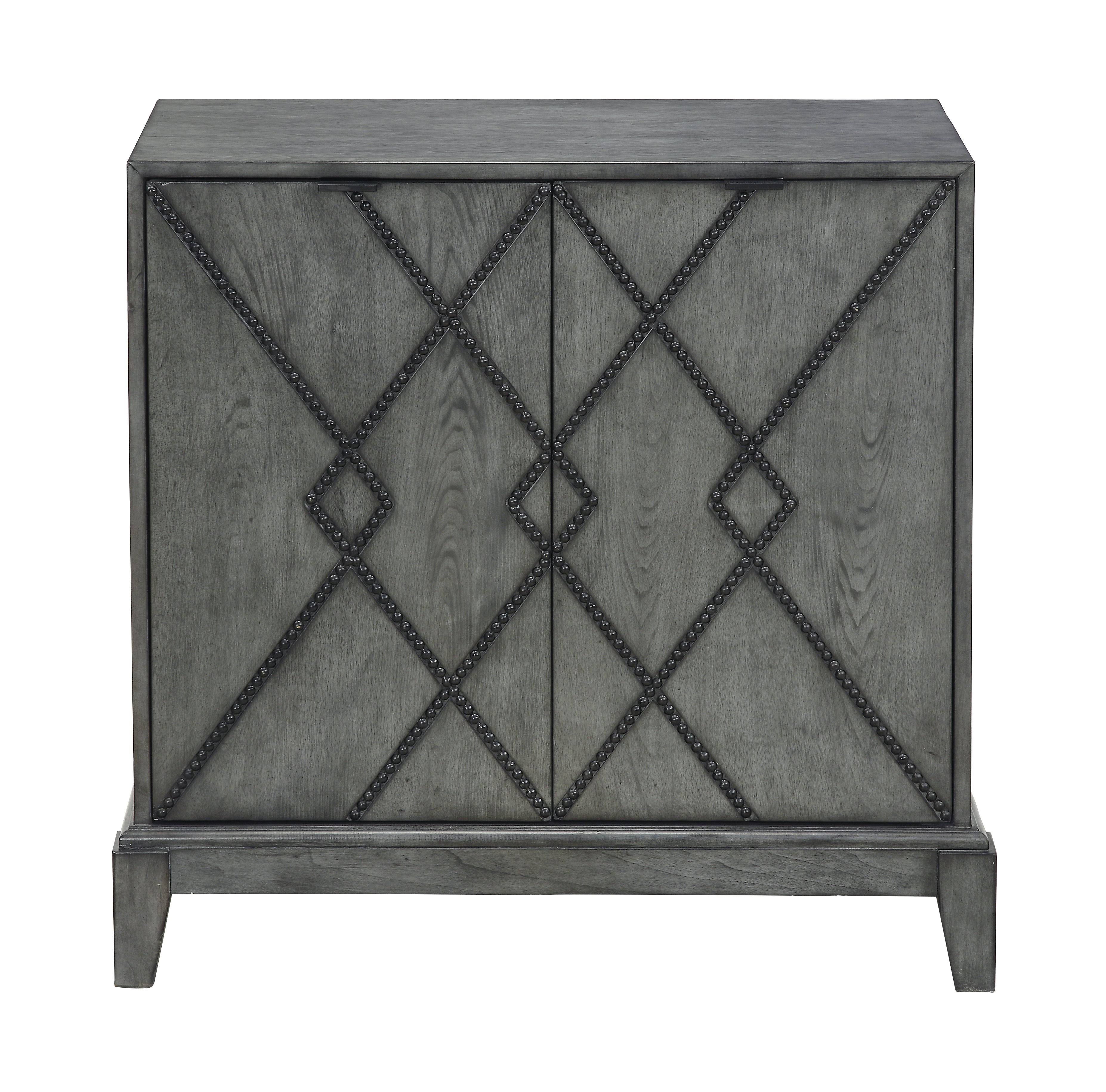Coast To Coast Two Door Cabinet, Kino Burnished Grey