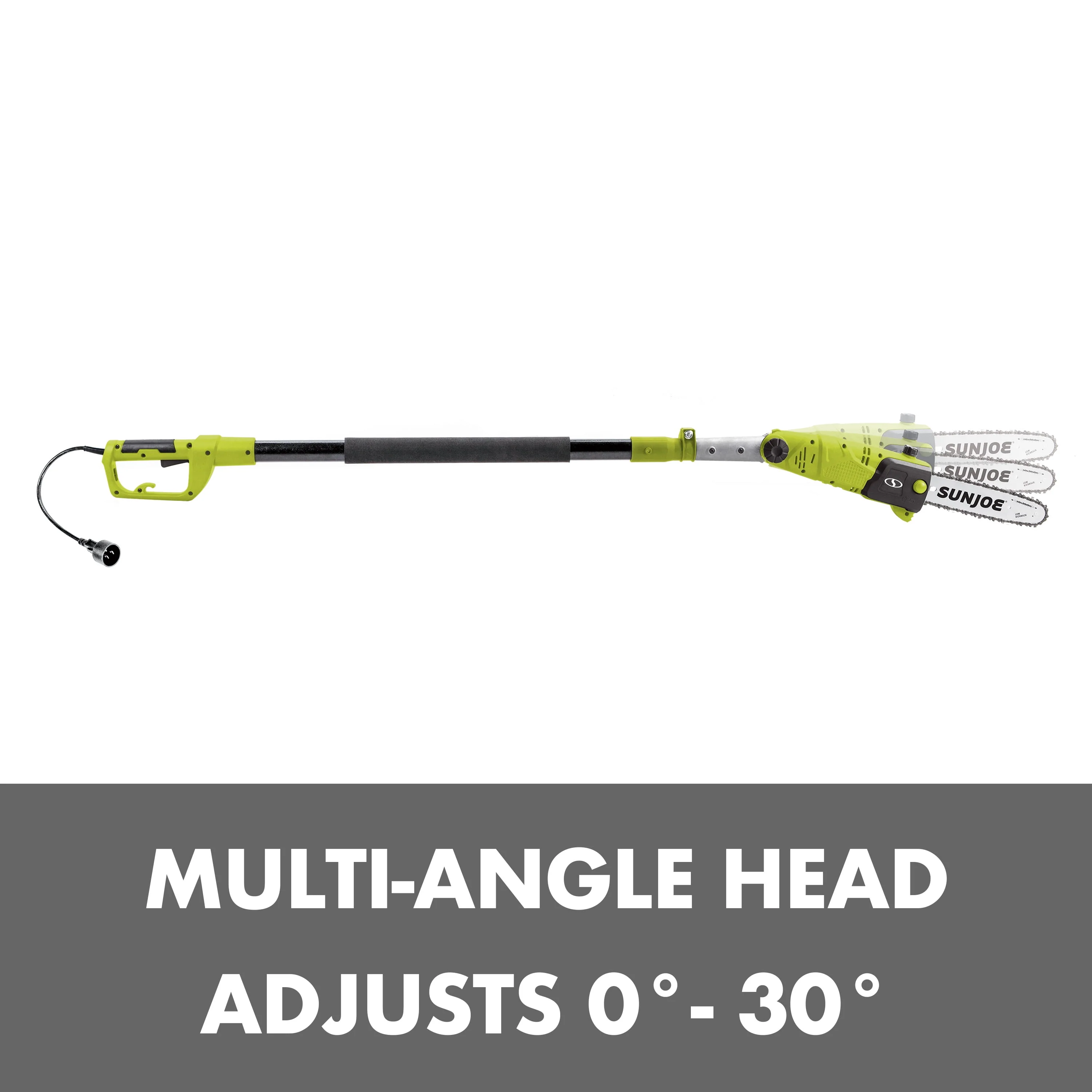 Sun Joe Electric 10-inch Telescoping Multi-Angle Pole Saw, 8.0-Amp