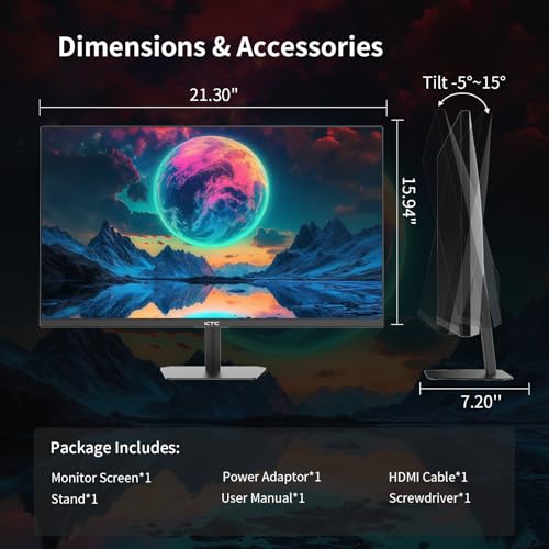32 Inch 4K Smart Monitor with Google TV System UHD 3440x2560P Hey Google Voice Remote Netflix Licensed Dolby Audio HDR KVM Technology WiFi Bluetooth
