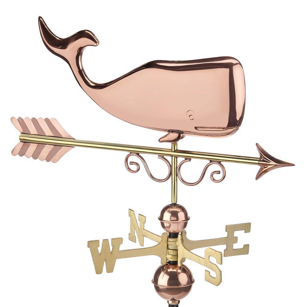 Good Directions Pure Copper Save The Whales Weathervane