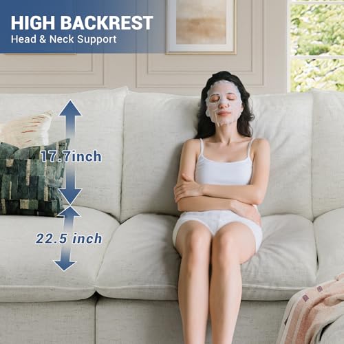 Cloud Modular Sectional Sofa, Waterproof Down Filled Sectional Sofas, High Backrest V Shaped 5 Seater Sectional Couches for Living Room
