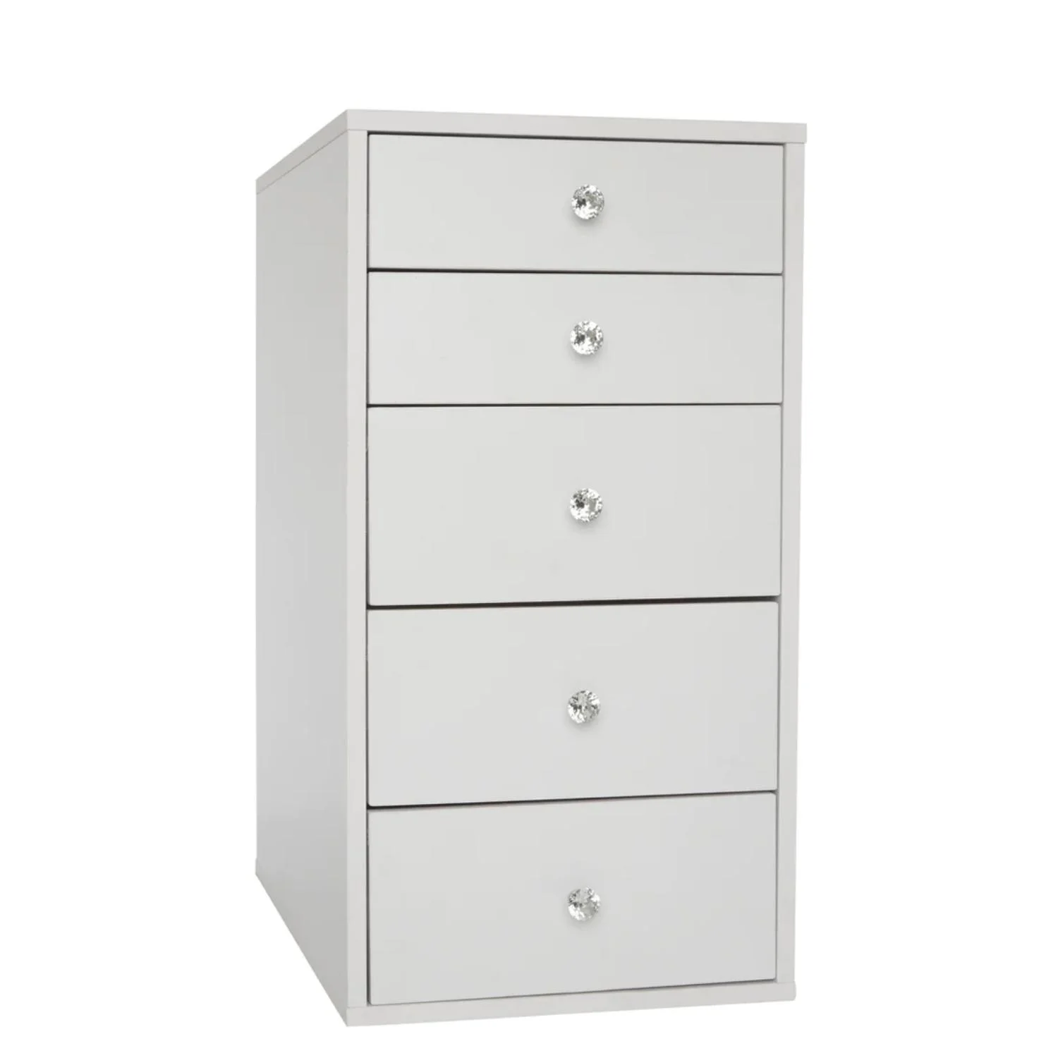 Impressions Vanity SlayStation 5-Drawer Pair Makeup Vanity Storage Unit (Bright White)