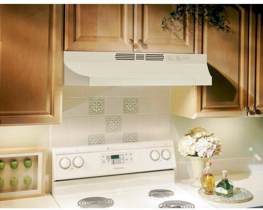 Nutone RL6200 Series 24 in. Ductless Under Cabinet Range Hood with Light in Bisque