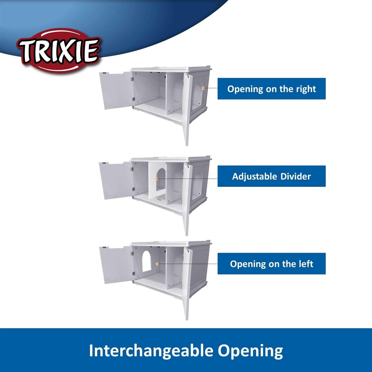 TRIXIE XL Wooden Cat House &amp; Litter Box - Pet Supplies online store
