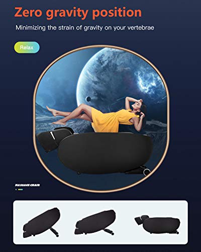 BestMassage Shiatsu Massage Chairs Full Body and Recliner Zero Gravity Massage Chair Electric with Built-in Heart Foot Roller Air Massage Easy to