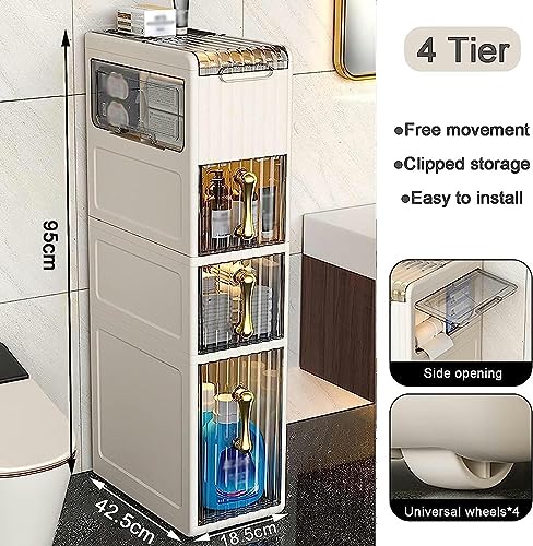 Bathroom Floor Cabinet stackable storage drawers Floor Standing Cabinet Unit Bathroom Storage