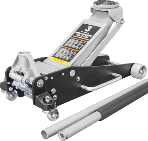 BIG RED 1.5 Ton Floor Jack,Aluminum and Steel Hydraulic Low Profile Car Jack with Dual Piston Quick Lift Pump