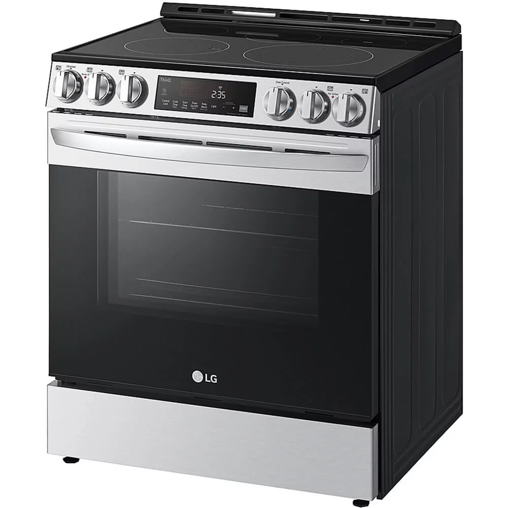 LG LSEL6333F 6.3 Cu. Ft. Stainless Smart Convection Electric Range with Air Fry & EasyClean