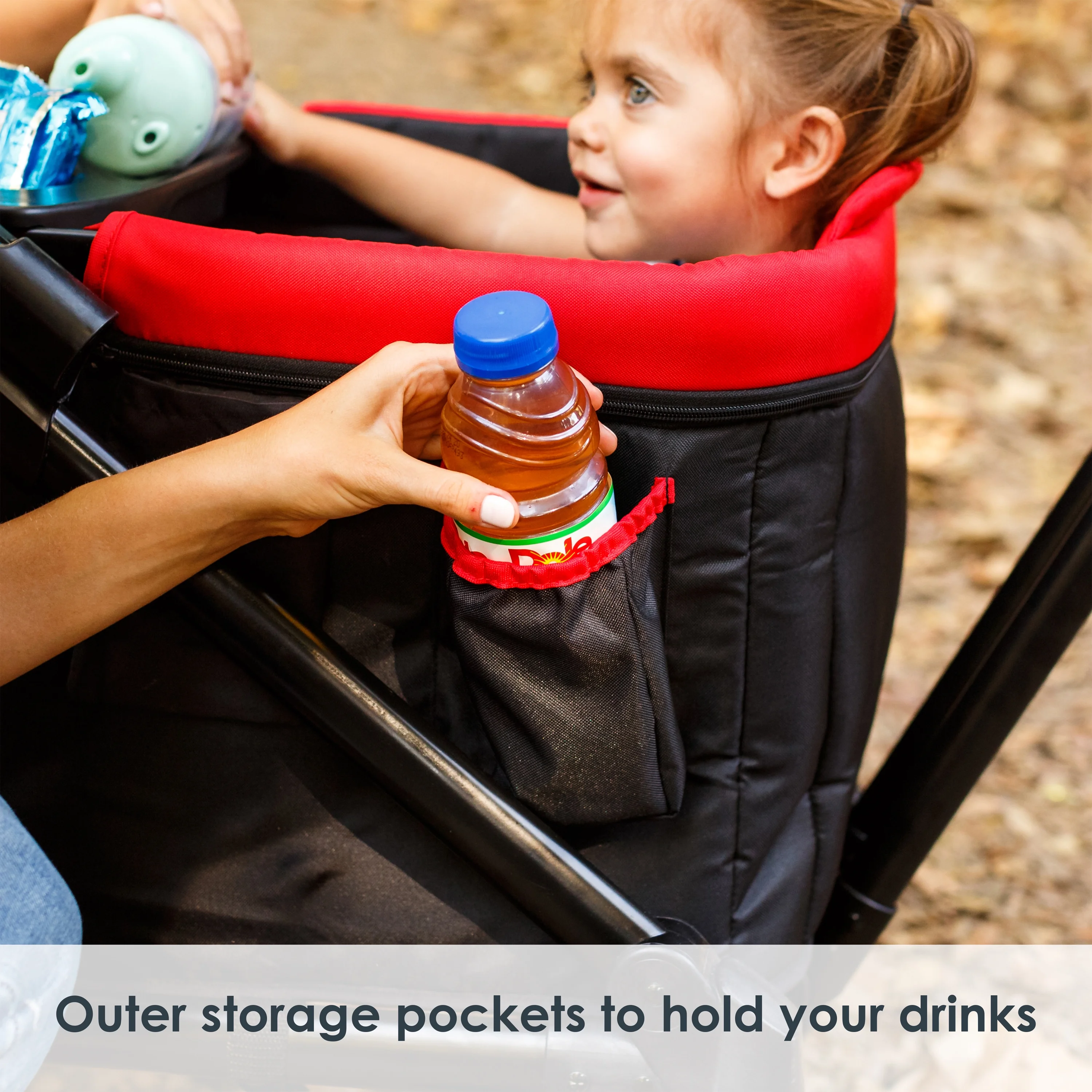 Baby Trend Tour 2-in-1 Stroller Wagon - Mars Red - Red