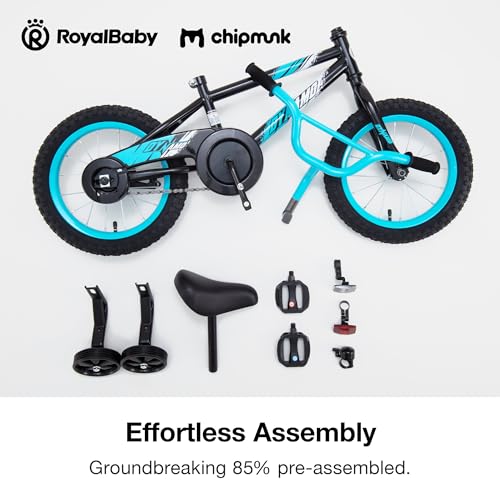 Chipmunk Kids Bike Toddlers 12 14 16 18 Inch Wheel Bicycle Beginners Boys Girls Ages 3-11 Years, Multiple Color Options