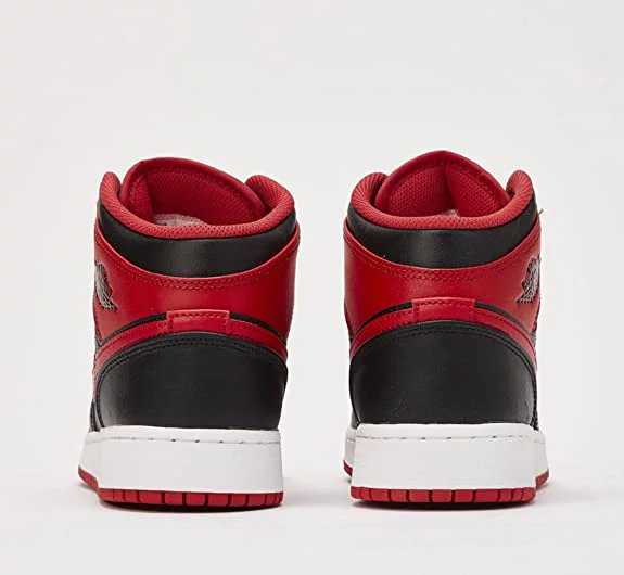 Men's Jordan 1 Mid "Alternate Bred" Black/Fire Red/White (DQ8426 060) - 8.5 - Curated Treasures Market