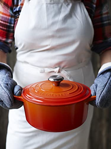 Le Creuset Enameled Cast Iron Signature Round Dutch Oven, 5.5 qt., Cerise