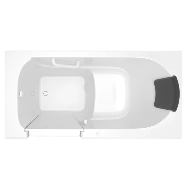 3060 Series 30"W x 60"L Gelcoat Walk-In Air Spa Bathtub with Left-Hand Drain