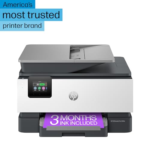 HP OfficeJet Pro 9125e All-in-One Printer, Color, Printer-for-Small Medium Business, Print, Copy, scan, fax,Touchscreen; Smart Advance Scan