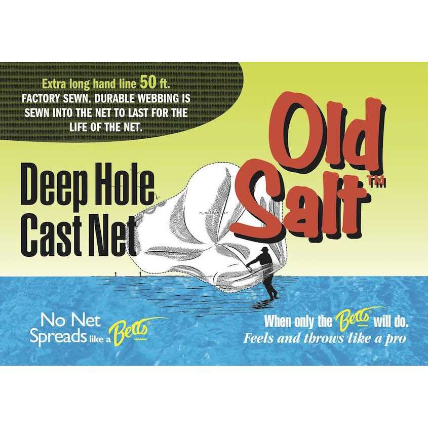 Betts| Betts Old Salt Deep Hole Cast Net - Sports Supplies Online Store