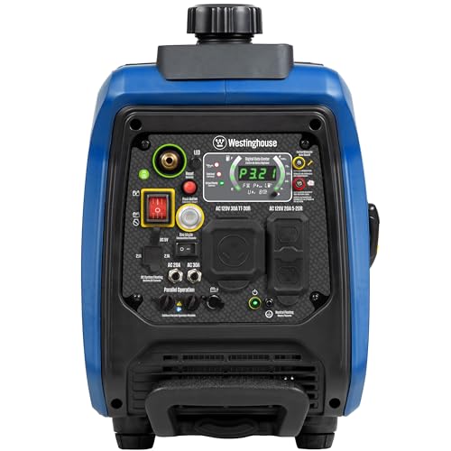 Westinghouse 5000 Peak Watt Super Quiet Dual Fuel Portable Inverter Generator, Wheel & Handle Kit, Gas & Propane Powered, RV Ready, CO Sensor