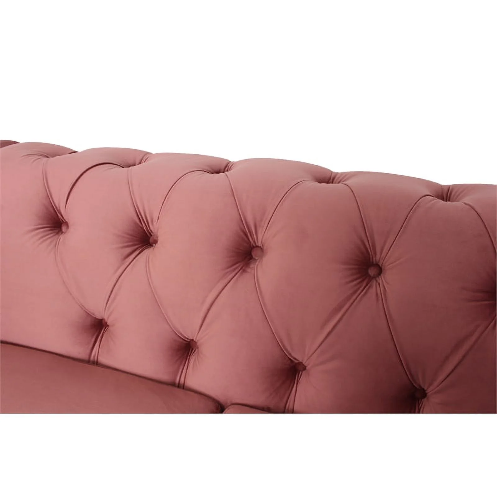 Home Square 2 Piece Microfiber Living Room Loveseat Set in Smoky Rose