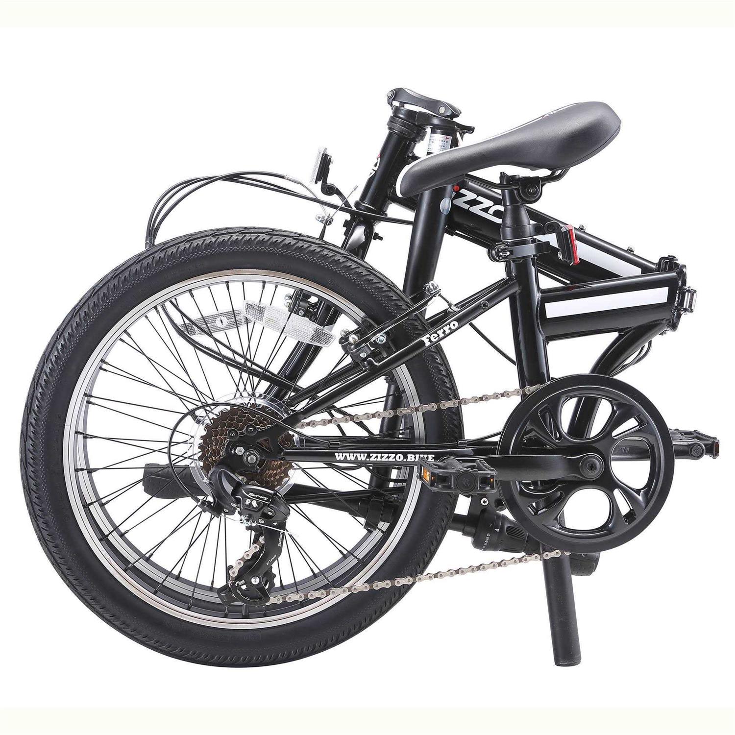 Zizzo Ferro 7-Speed HT Steel Folding Bike - Sports Supplies Online Store
