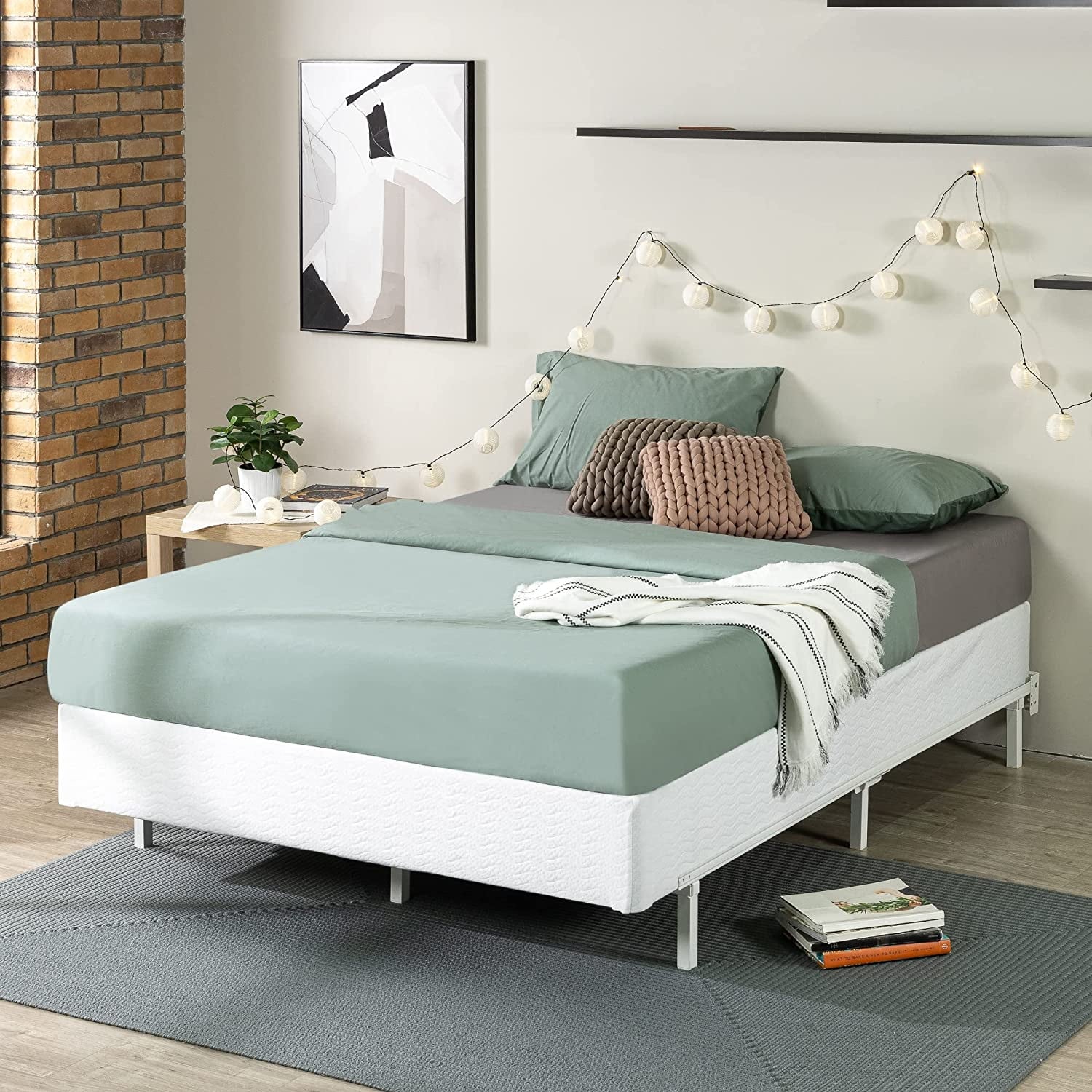 Zinus 9 Metal Smart BoxSpring® with Quick Assembly, Mattress Foundation, Queen