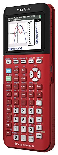 Texas Instruments TI-84 Plus CE Radical Red Graphing Calculator - Radiant Selections