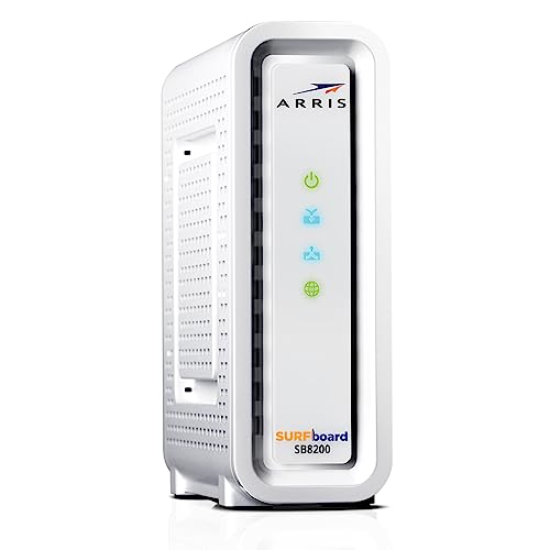 ARRIS (SB8200) - Cable Modem - Fast DOCSIS 3.1 , Approved for Comcast Xfinity, Cox, Charter Spectrum, & more | 1 Gbps Max Internet Speed