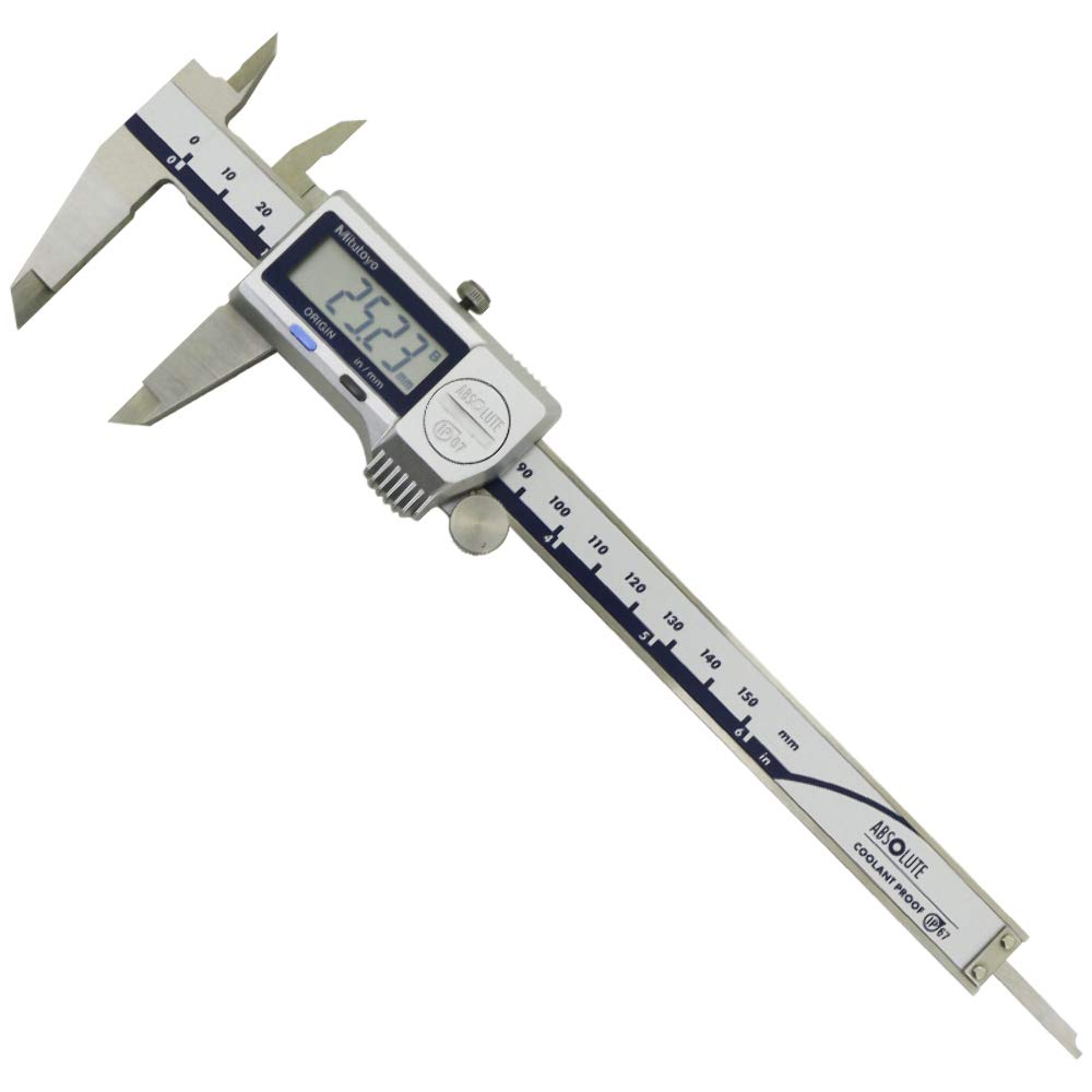 Mitutoyo 500-752-20, Coolant Proof Digimatic Caliper, 0-6, IP67, 0005 0/01 mm No SPC