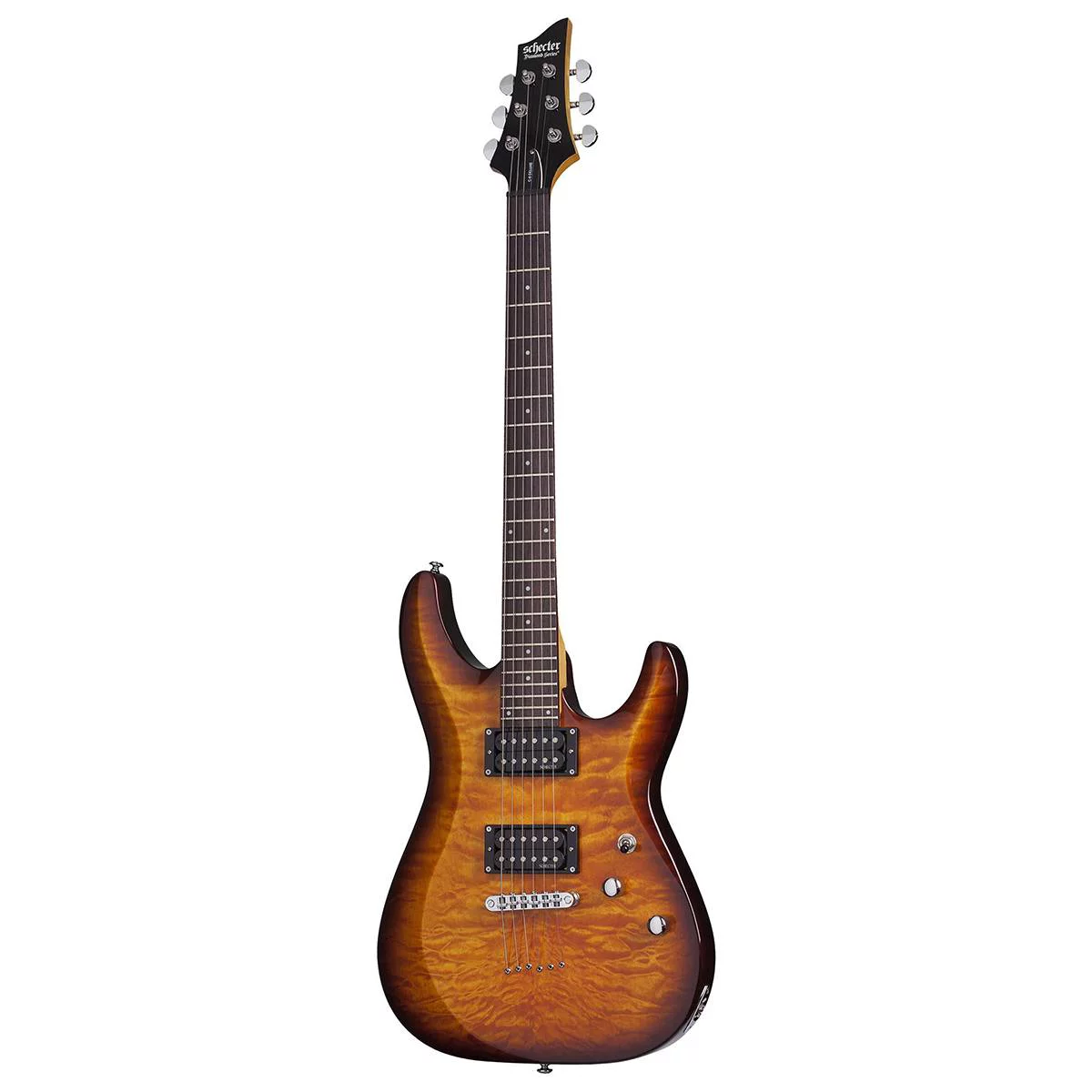 Schecter C-6 Plus VSB Solid-Body Electric Guitar, VSB - Curated Treasures Market
