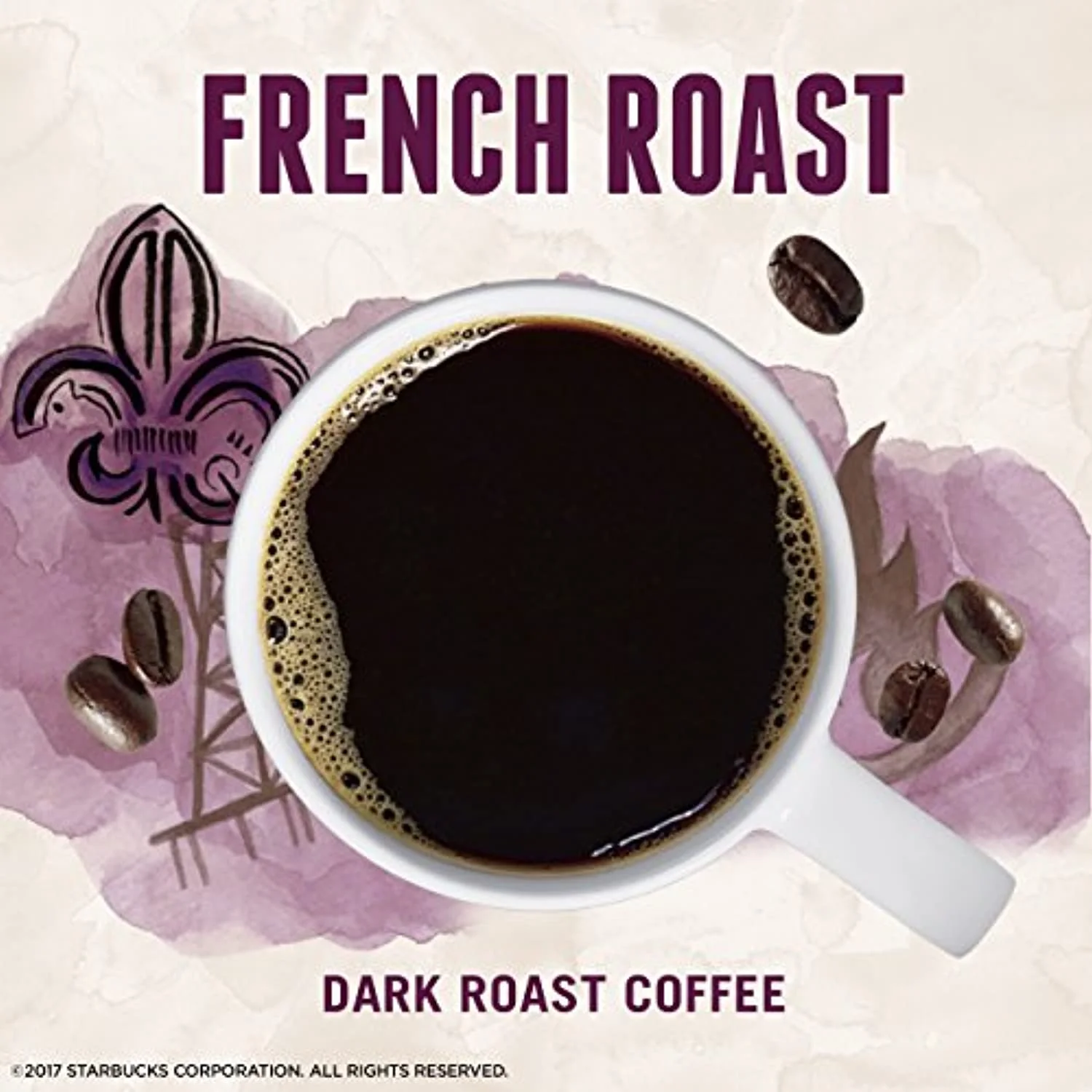 Starbucks VIA Instant Coffee Dark Roast Coffee French Roast 100% Arabica 1 box (50 packets) French 50 Count (Pack of 1)