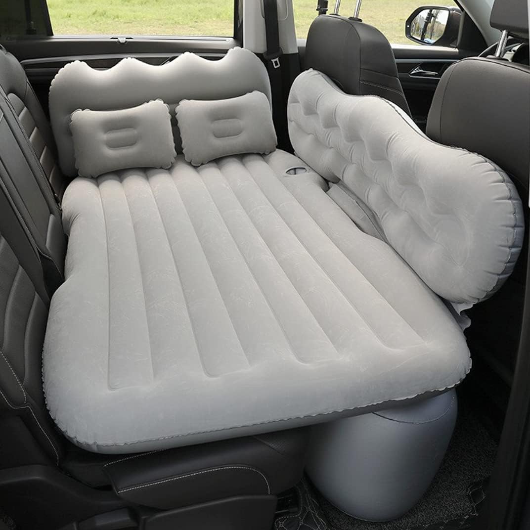 Lammyner Car Air Mattress Inflatable Bed SUV Air Mattress for Car Travel Bed Truck Air Mattress Car Sleeping for Camping Travel, Hiking