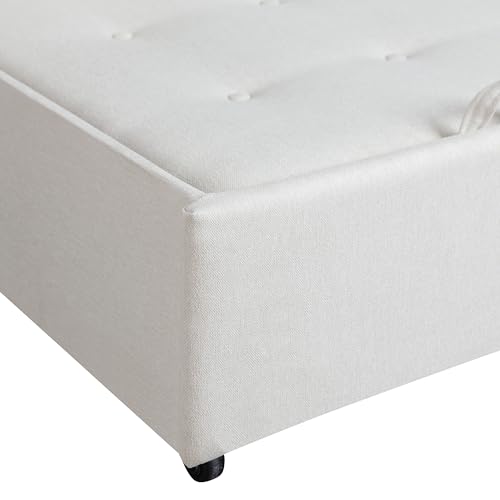 Serta Ainsley 72.6" Convertible Sleeper Sofa, Queen Size, Dreamcoil Comfort, Soft Velvet Fabric, Navy