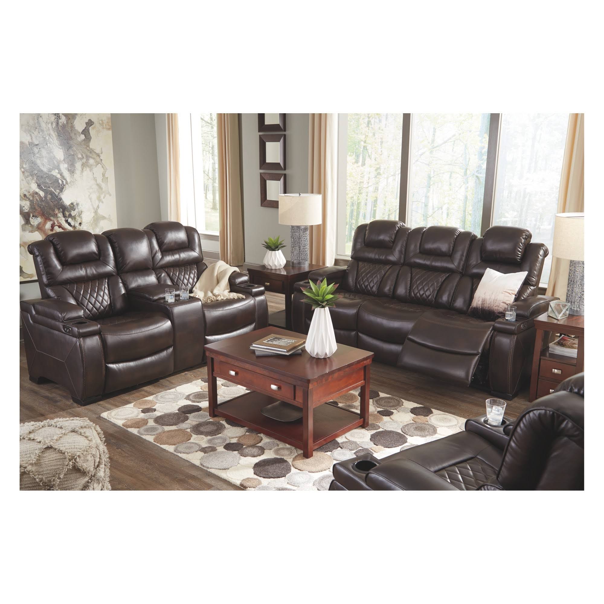 Signature Design Warnerton Chocolate Power Recliner by Ashley