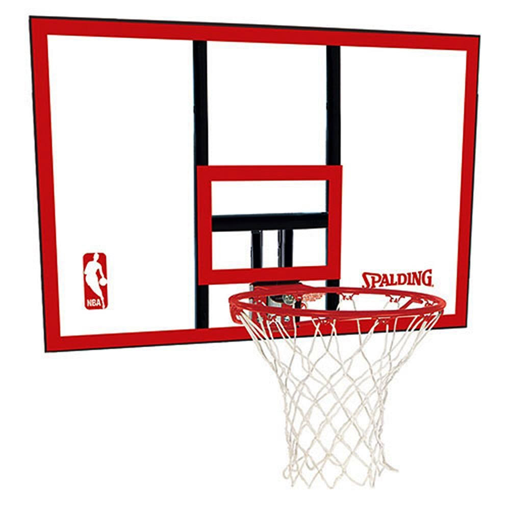 Spalding 44x22 Polycarbonate Basketball Backboard u0026 Rim Combo