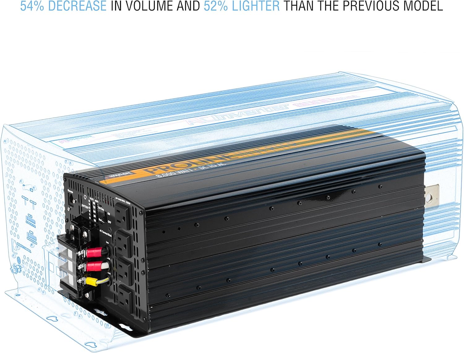 Wagan EL3748 12V 10000 Watt Power Inverter with Remote Control, 20000 Watt Surge Peak