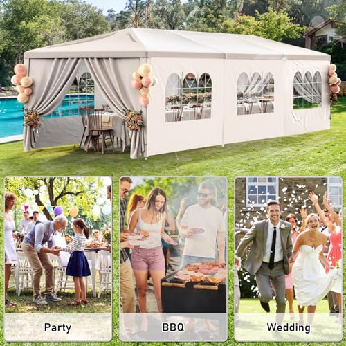 Outdoor Party Tent 10x30 Black Tents for Parties