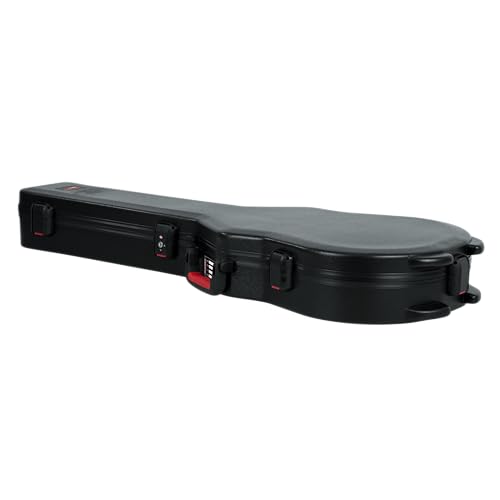 Gator Cases Molded Flight Case for Strat/Tele Style Electric Guitars with TSA Approved Locking Latch, (GTSA-GTRELEC)