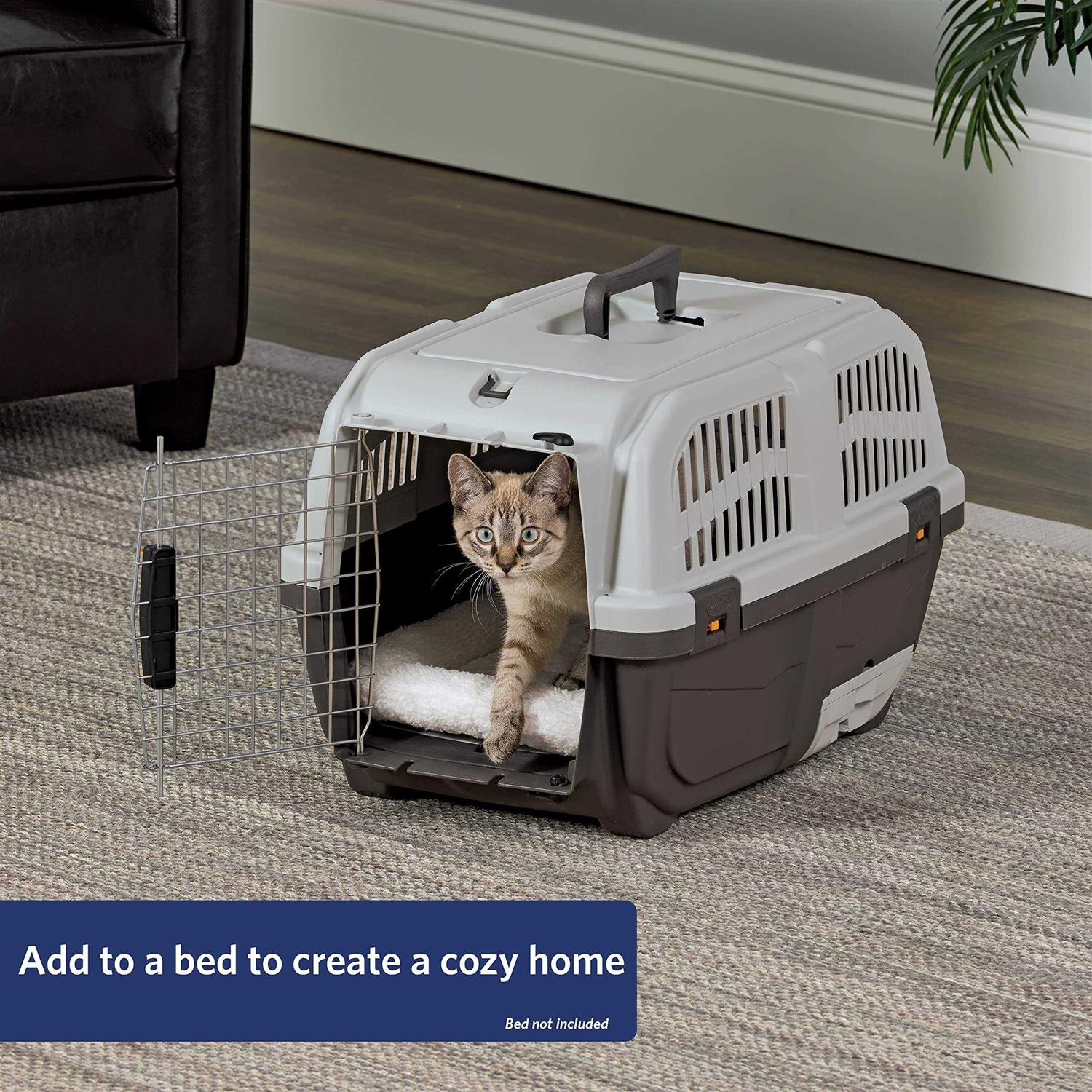 Midwest Homes for Pets Skudo 24” Plastic Cat Carrier with Integrated Litter Pan - Pet Supplies online store