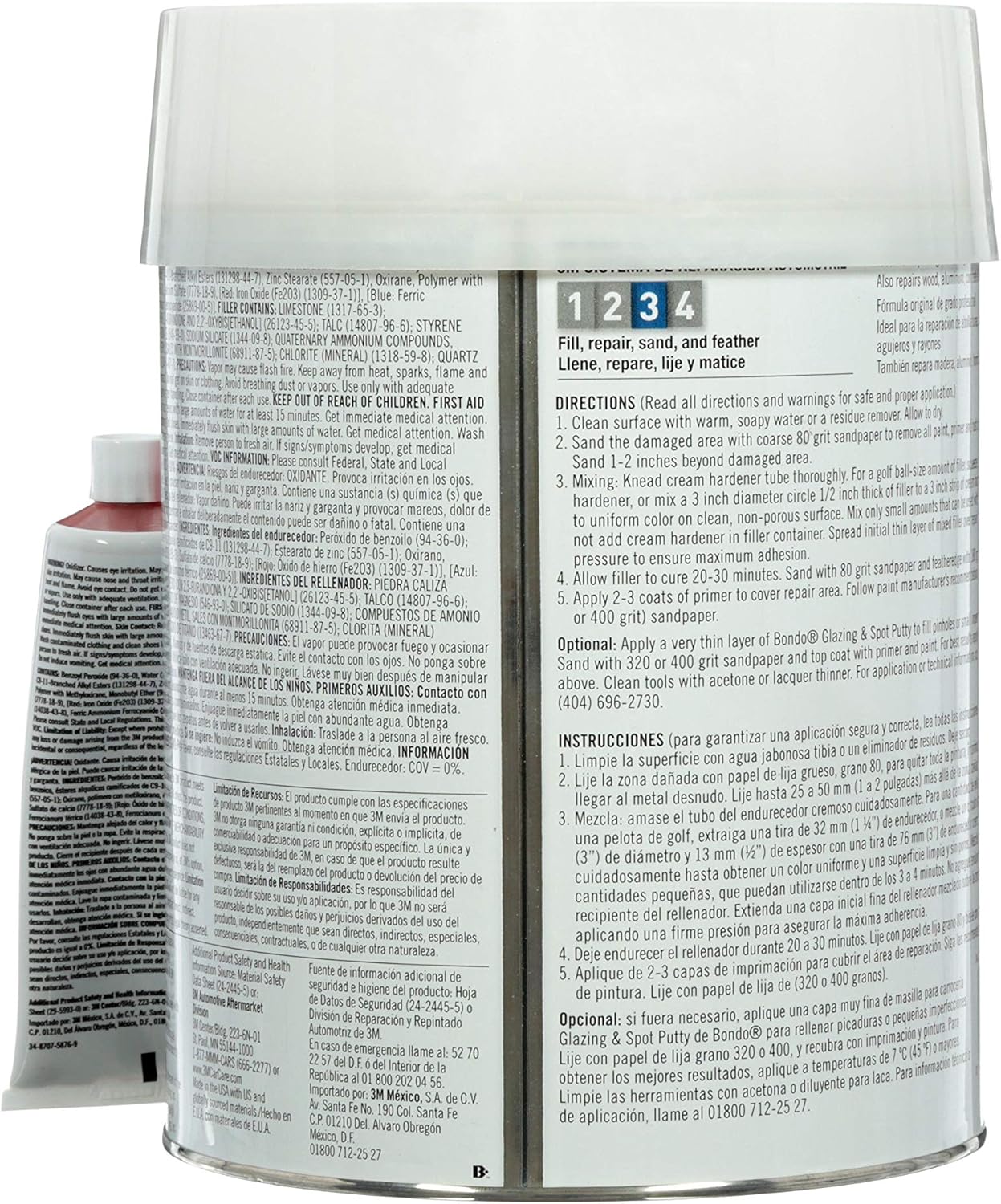 Bondo 265 Lightweight Filler Can - 1 Gallon Pack of 2
