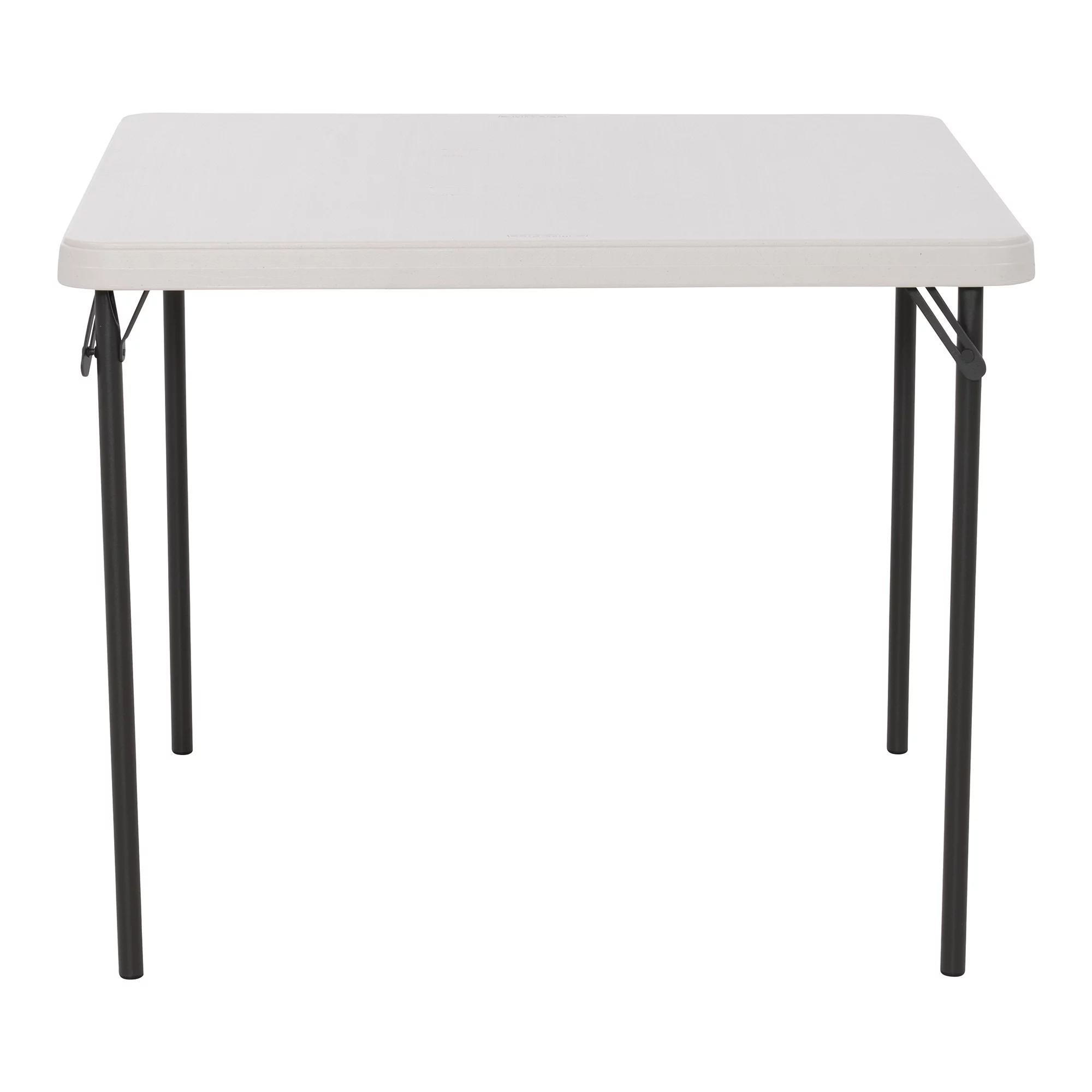 Lifetime 37 inch Square Folding Table, Indoor/Outdoor Commercial Grade, White Granite (80783)