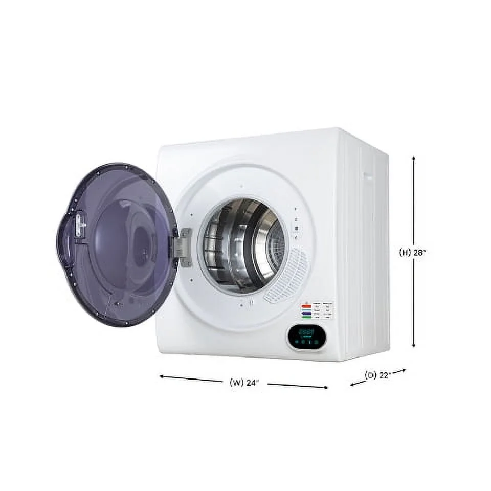 Equator 3.5 cu.ft. 110V Compact Digital Vented Sensor Dryer in White