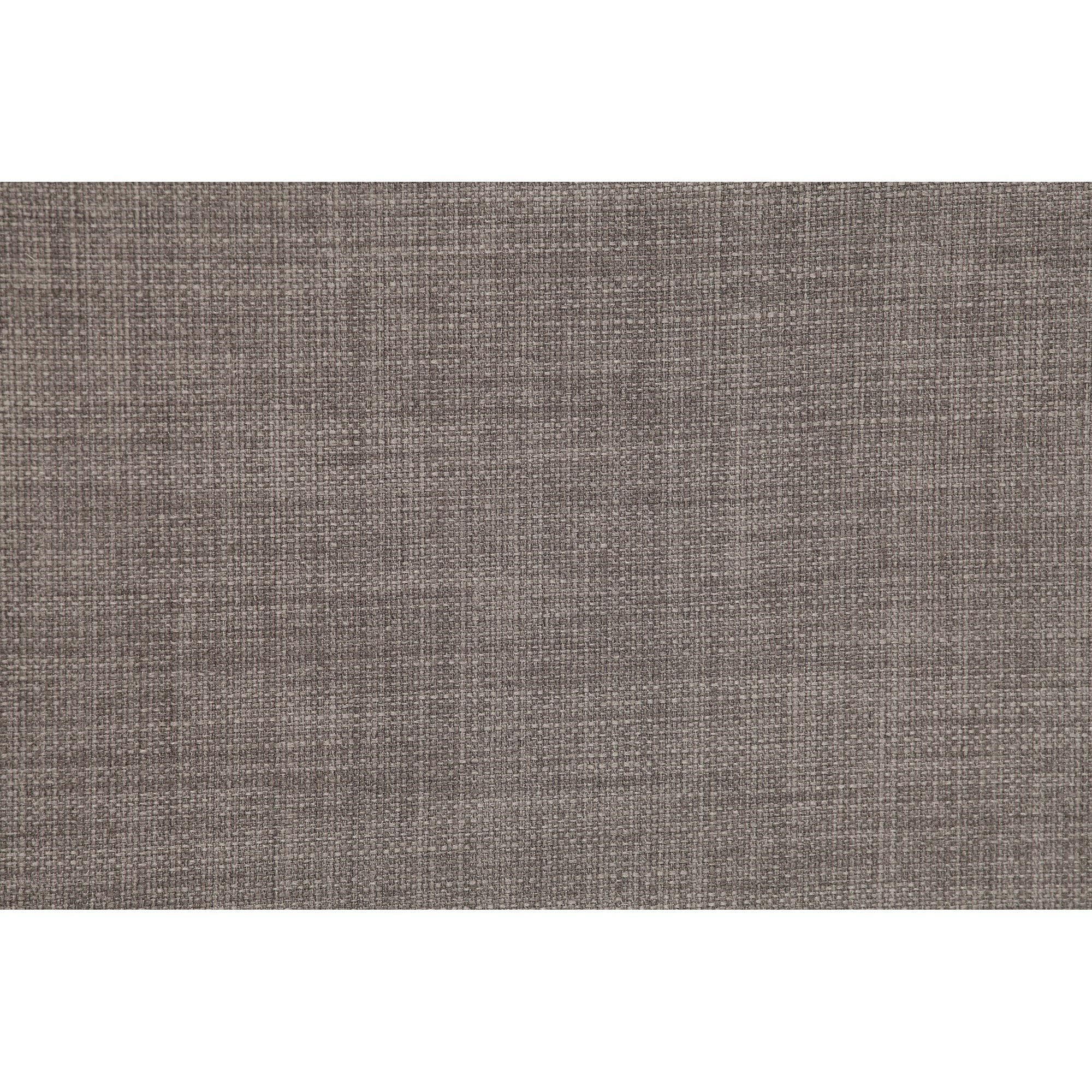 Maxwell Modern E King Headboard Bed in Linen Elephant Grey Fabric with Button Tufting
