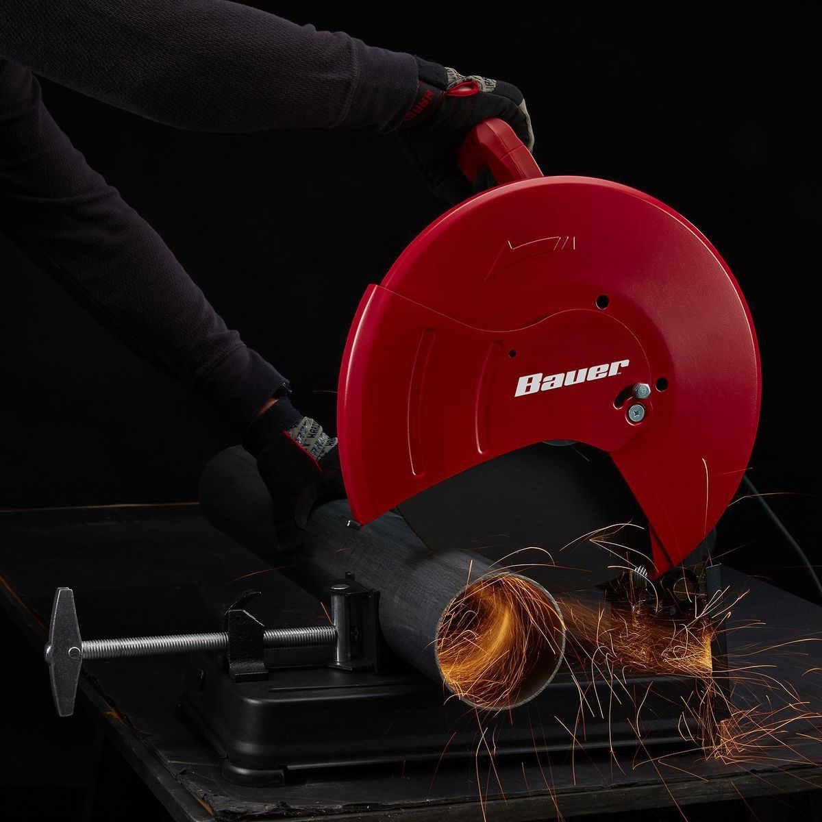 BAUER 15 Amp, 3.8 HP, 14 in.  Abrasive Cut-Off Saw