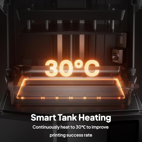 ELEGOO Saturn 4 Ultra 16K Resin 3D Printer with 10" 16K Mono LCD and Flip-up Lid, Smart Tank Heating at 30 ｰC, 150mm/h High Speed Printing