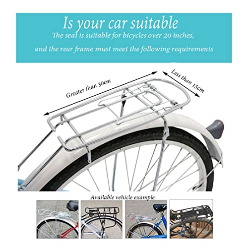 bike attachment for kids on adult bike bike seat for kids kid seat for adult bike Bicycle Child Seat Baby Safety Seat Rear Child Thickened Seat