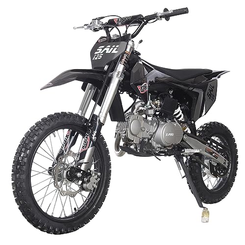 X-PRO Sail 125cc Zongshen Brand Engine Dirt Bike with 4-Speed Manual Transmission! Kick Start, Big 17"/14" Tires! (Orange)